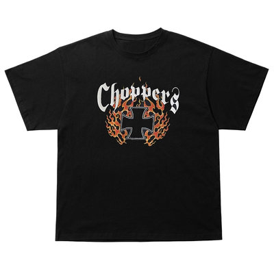West Coast Choppers西海岸机车风短袖T恤chic嘻哈潮流落肩半袖棉