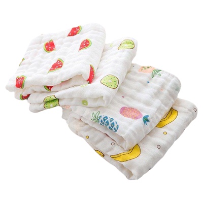 婴儿纱布毛巾洗脸纯棉口水巾方巾