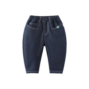 [防褪色软牛仔裤]齐齐熊宝宝裤子春秋款男童童装衣服儿童休闲裤女