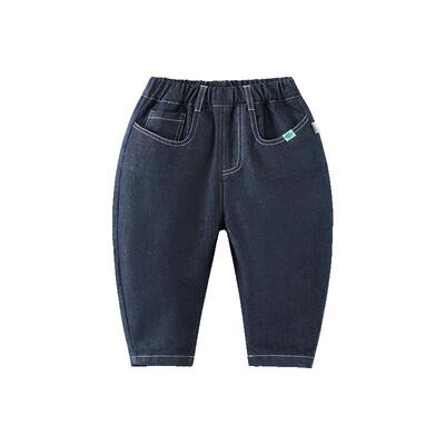齐齐熊宝宝防褪色软牛仔裤