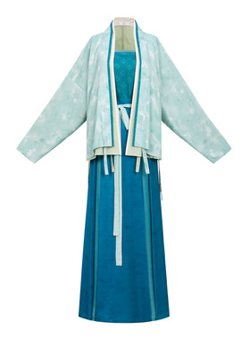 宋对襟衫三裥裙汉服传统日常春秋