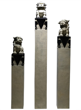 马桩仿石柱家居镇宅招财大摆件