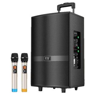 索爱F37广场舞音响户外演出k歌跳舞15寸移动拉杆蓝牙音箱带麦克风