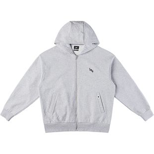 Lee商场同款25秋冬新品舒适版连帽拉链小刺绣Logo男卫衣外套休闲