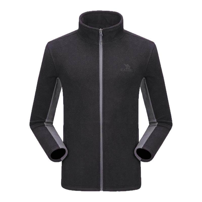 骆驼户外抓绒衣男春季摇粒绒双面绒冲锋衣内胆上衣立领防风外套女