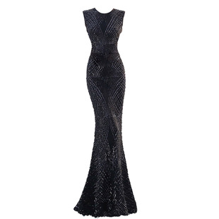 晚礼服女轻奢气质女神范名媛聚会亮片闪亮晚宴年会派对鱼尾连衣裙