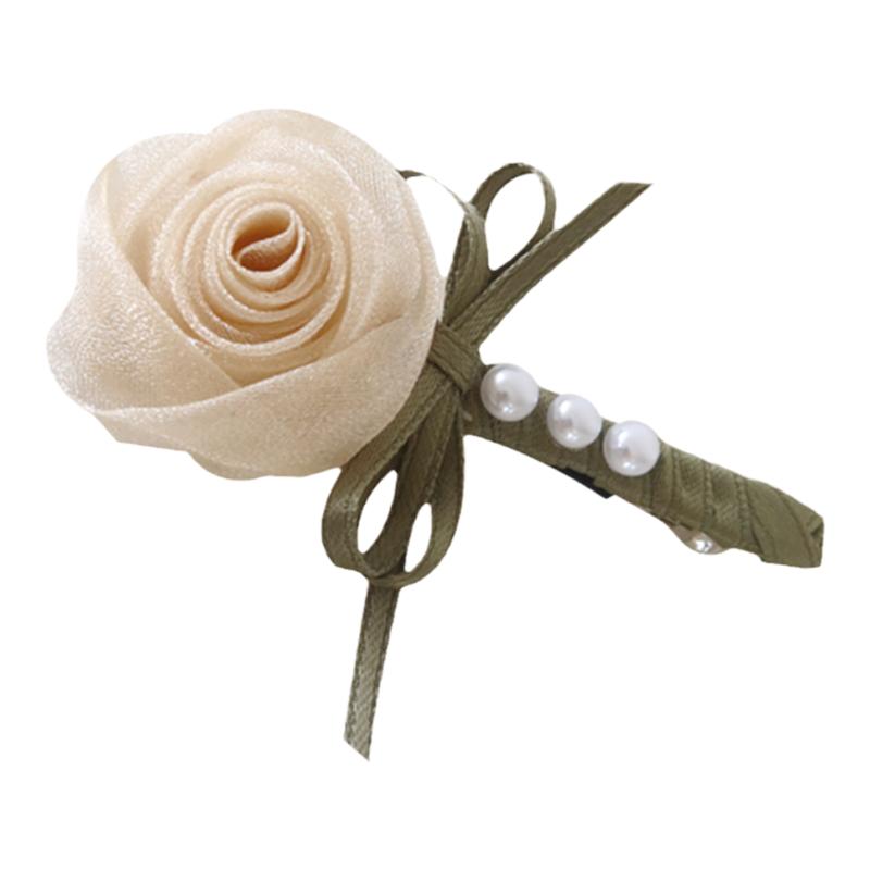 GUKUALI原创花朵蝴蝶结弹簧夹发夹头饰发饰森系气质后脑勺女优雅