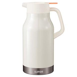 苏泊尔保温壶大容量暖瓶新款家用不锈钢热水壶开水瓶按压式高颜值