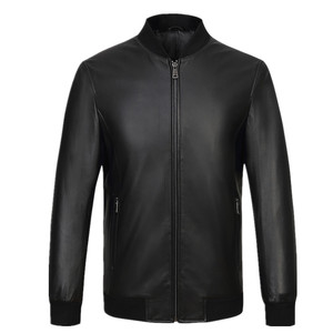 反季清仓处理男士修身头层绵羊皮真皮皮衣棒球服外套棒球服夹克潮