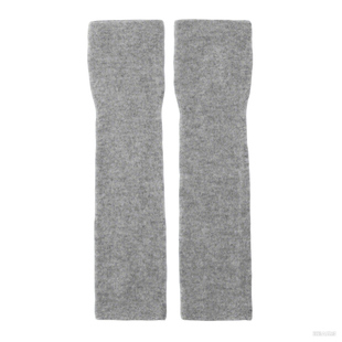 100%纯山羊绒手臂套袖堆堆长手套半指女秋冬保暖居家护胳膊假袖子