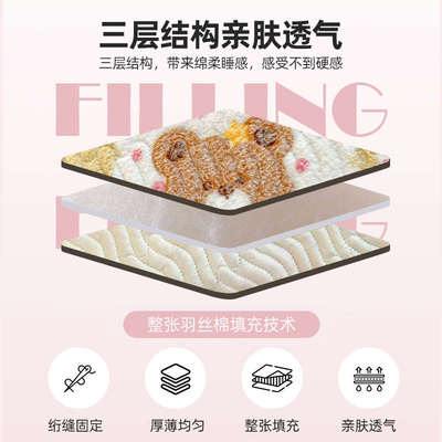 雪花绒床垫印花软垫家用绒毯子垫被宿舍学生单人冬季加绒床褥垫子