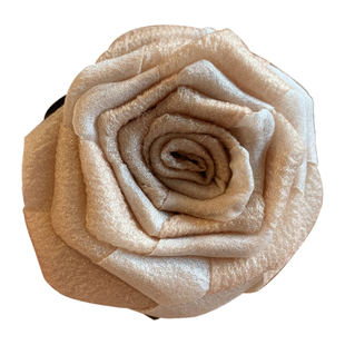 枯叶玫瑰奶茶花朵发饰 巧克力色小号抓夹 高级感小众气质刘海发抓