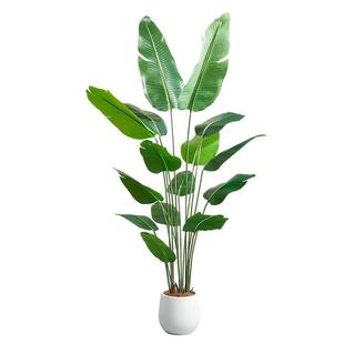天堂鸟仿真绿植高端轻奢造景摆件假绿植装饰室内大型旅人蕉盆栽花