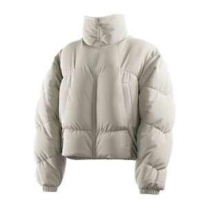 Monster Guardians 恣意系列女子冬季亮面保暖宽松运动短款羽绒服