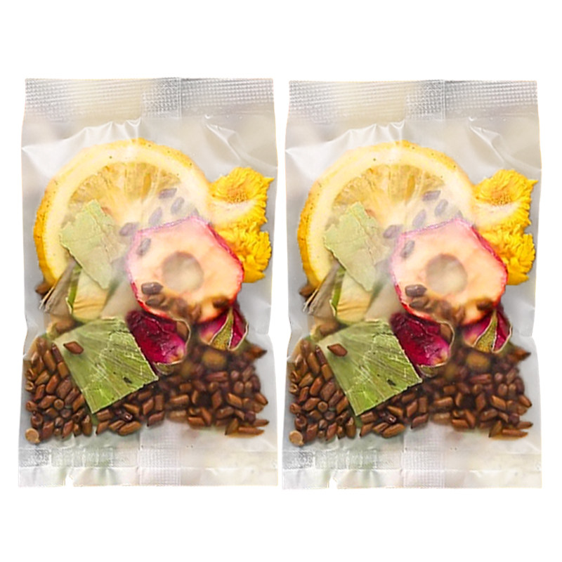 柠檬荷叶山楂茶油腻克星清爽好喝