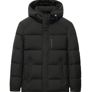 雪中飞短款羽绒服男士冬季新款加厚保暖外套高端男装防寒爸爸冬装