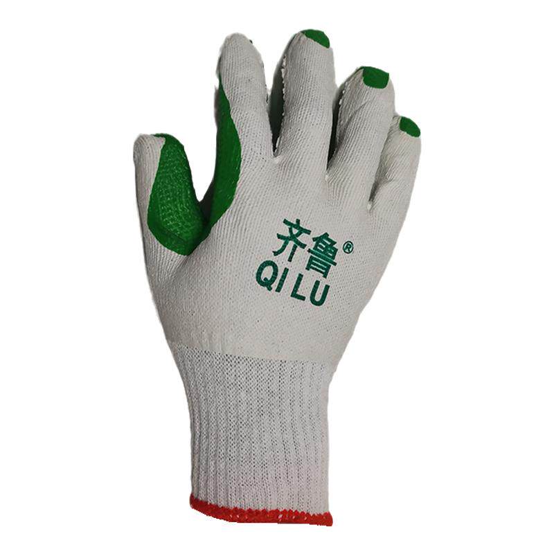 齐鲁浸胶耐磨工作劳保防刺手套