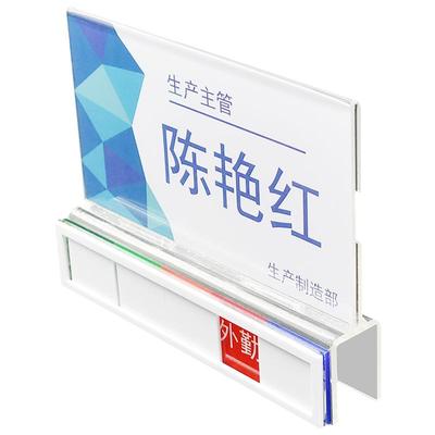 单双面屏风立式工位牌岗位办公桌职位牌员工座位屏风隔断去向牌