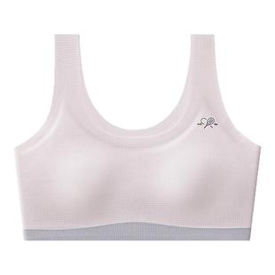 无痕少女孩童内衣发育期二三阶段初中小学生9-14岁文胸固定杯背心