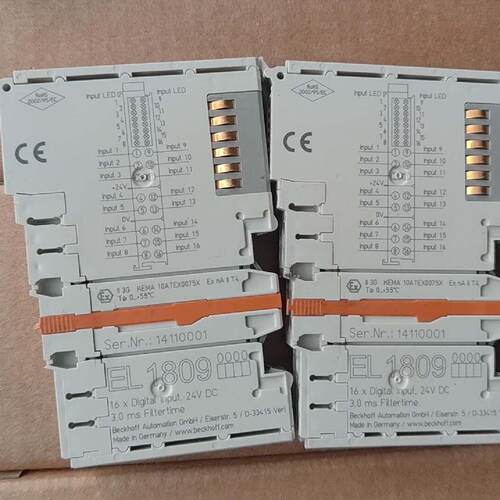 溢价-@倍福EL1809模块，16路数字输入，24V DC，德国原