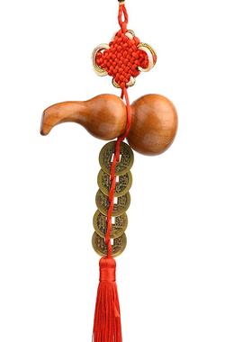 桃木牌五帝钱铜葫芦补角牌八卦牌