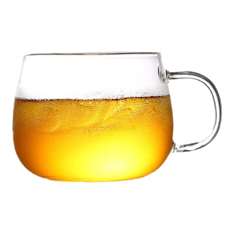 耐热玻璃杯金丝黄菊高硼硅茶杯