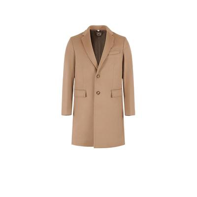 【自营】BURBERRY/博柏利博柏利男款绵羊毛中长款大衣 80582611