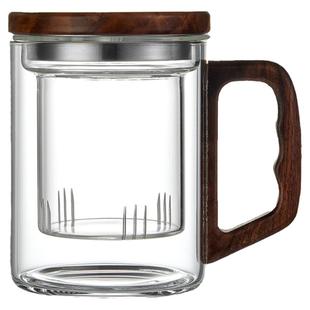 忆壶茶玻璃茶杯男士专用茶水分离泡茶杯办公室水杯2025新款杯子