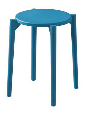 北欧塑料凳子加厚家用客厅成人餐桌熟胶高凳简约时尚创意圆凳椅子