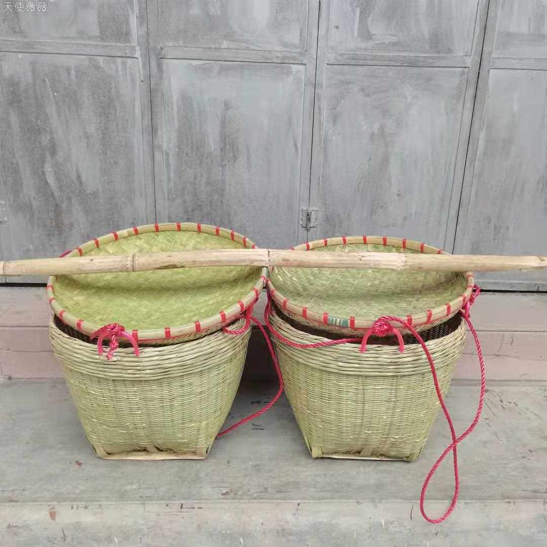 挑箩筐图片,扁担挑箩筐的图片_大山谷图库