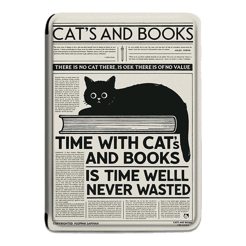 电子书适用kindle阅读器paperwhite复古黑猫scribe/kpw4英文5/6寸oasis3简约2第11代95