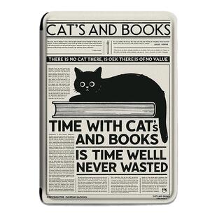 电子书适用kindle阅读器paperwhite复古黑猫scribe/kpw4英文5/6寸oasis3简约2第11代958保护套voyage1499壳潮