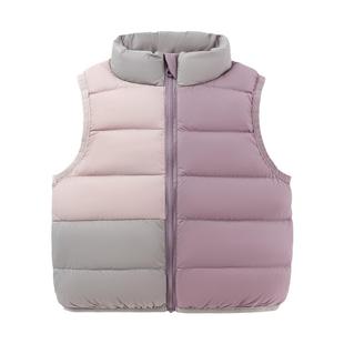 babylove【安心绒】宝宝轻薄羽绒马甲秋冬婴儿保暖背心几何序约