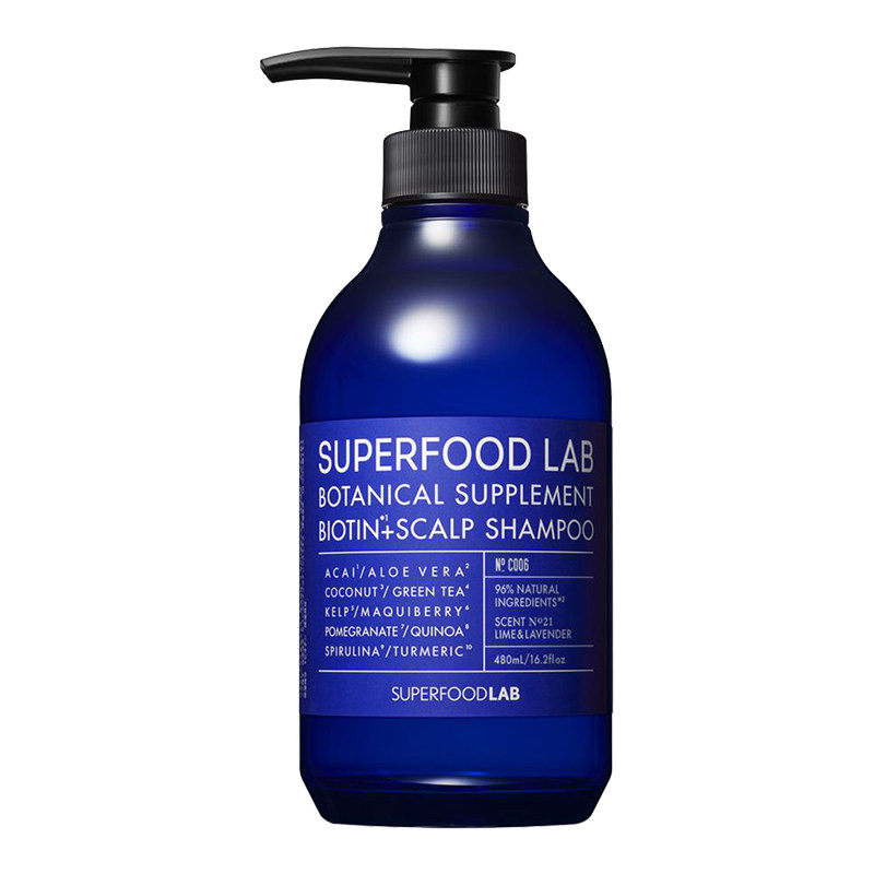 日本SUPERFOODLAB氨基酸洗发水海外官方正品清爽控油蓬松洗发露