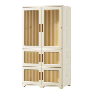 jeko加厚宝宝衣柜家用卧室婴儿童衣物收纳柜衣服简易小衣橱免安装