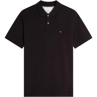 Tommy26秋季新款男装商务休闲通勤小绣标纯色合身短袖T恤POLO衫