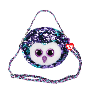 美国ty亮片包单肩包独角兽凡塔西亚火烈鸟可爱熊猫猫头鹰女生背包