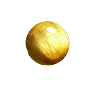 天然水晶巴西金发晶散珠男女款钛晶单珠情侣款招财金发晶手链