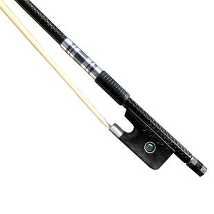 碳纤维大提琴琴弓子演奏黑色格纹圆杆真马尾音色好(更轻更弹不断)