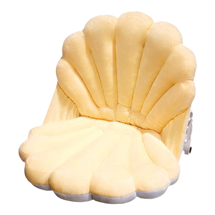 网红大贝壳坐垫靠背一体椅垫办公室屁垫学生懒人沙发蚌壳毛绒玩具