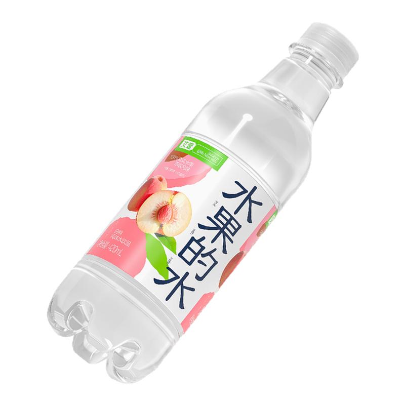 艾壹 水果的水 檸檬&白桃風味飲品真實水果萃取風味420m/15瓶/箱