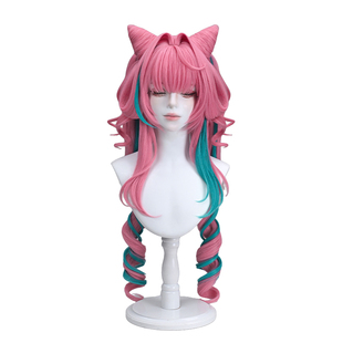 三分妄想明日方舟终末地伊冯cos假发虎口夹马尾头皮顶无定金发卡