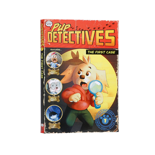 英文原版进口 Pup Detectives#1 The First Case 小狗侦探:第一个案子 侦探推理冒险故事漫画学生课外拓展英语阅读桥桥梁章节书
