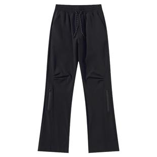 春季新款加长版微喇叭裤120cm机能工装裤 190高个子运动冲锋裤115