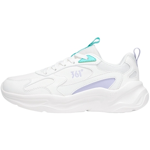 361运动鞋女皮面防水跑步鞋秋冬款学生初中生休闲鞋跑鞋361度女鞋