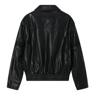 O'1WDC 「引擎之心」复古机能风夹棉真皮夹克