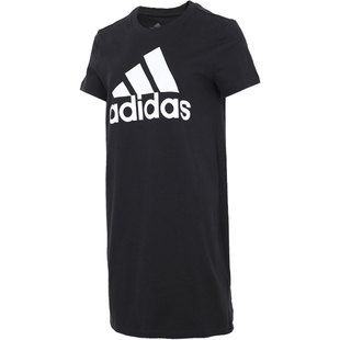 Adidas/阿迪达斯正品女子透气短袖休闲舒适运动连衣裙 GM5588
