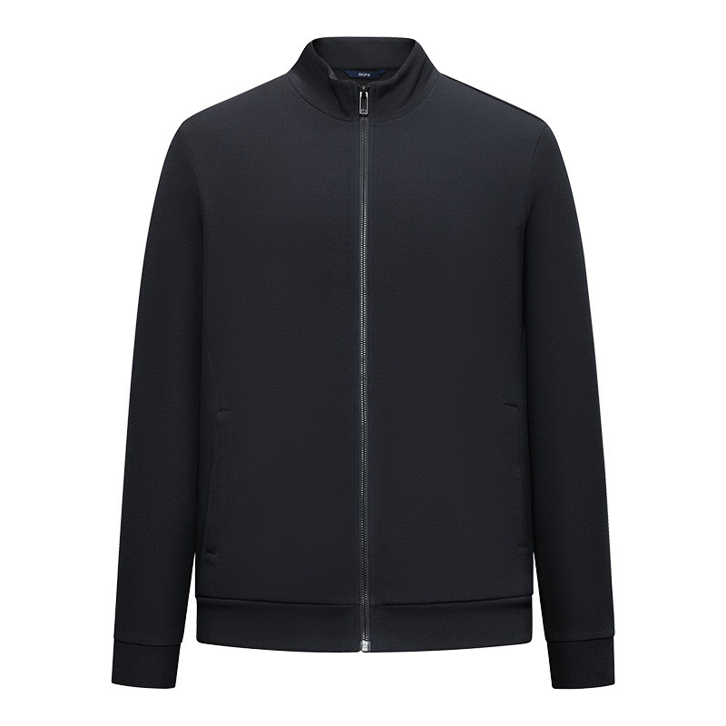 BONI/堡尼秋冬新品商务休闲服立领混纺男士运动套装裤装NS669011B