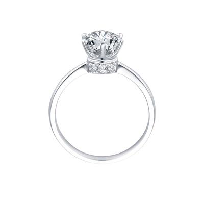 TopMiya人工培育钻石小皇冠钻戒