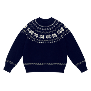 圆领费尔岛毛衣内搭男新款秋冬软糯休闲针织春秋外套男款高级感